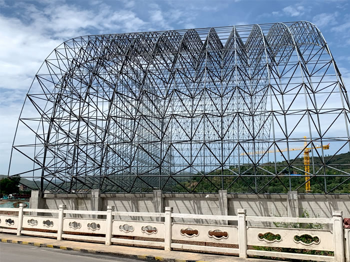 峨眉山山寨矿储煤棚网架